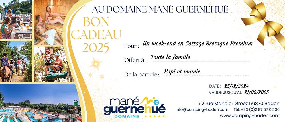 BON CADEAU au domaine Mané Guernehué