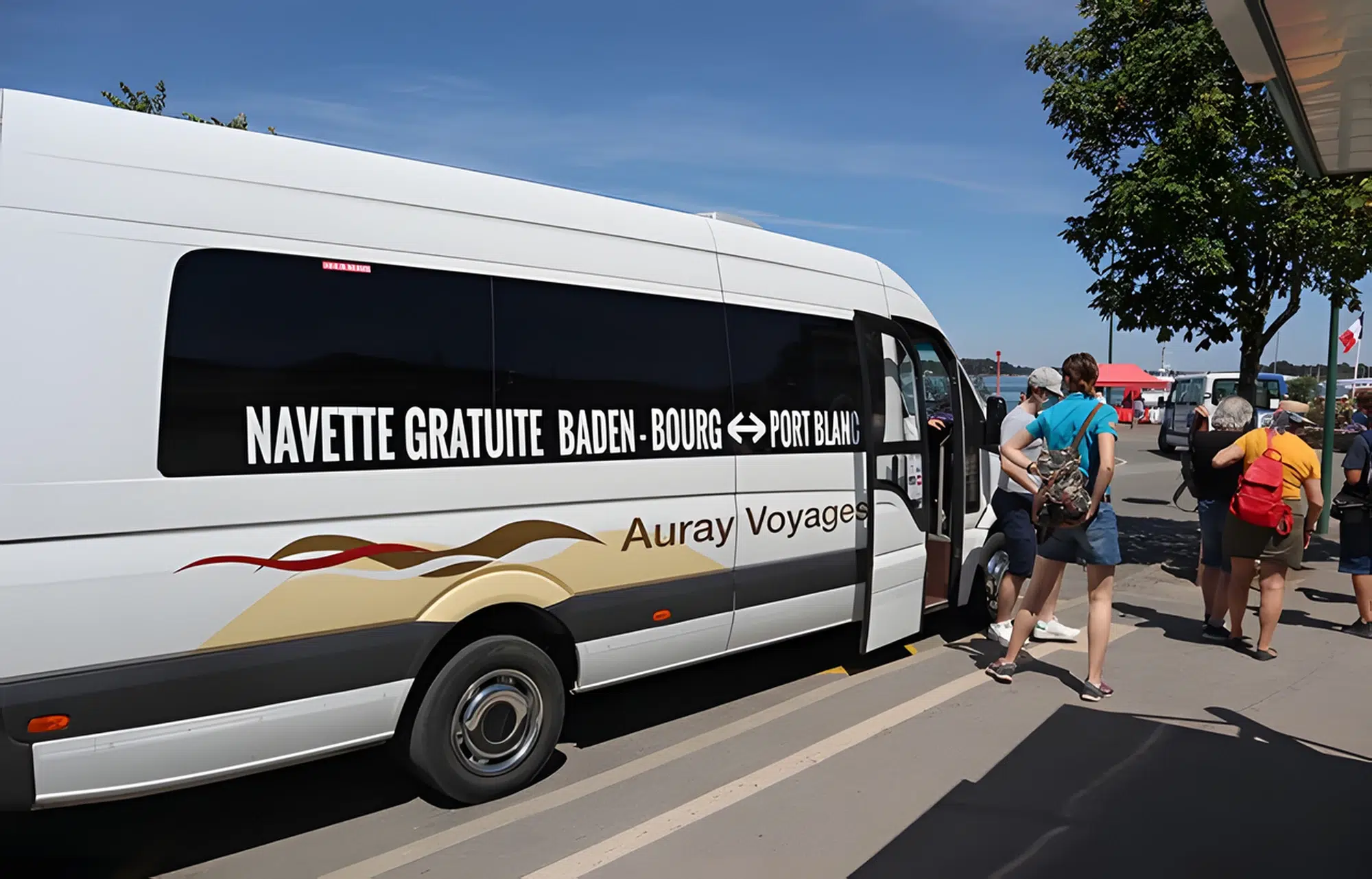 Navette gratuite pour Baden, Port Blanc et la mer