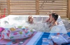 Jacuzzi privé sur la terrasse à l'abri des regards